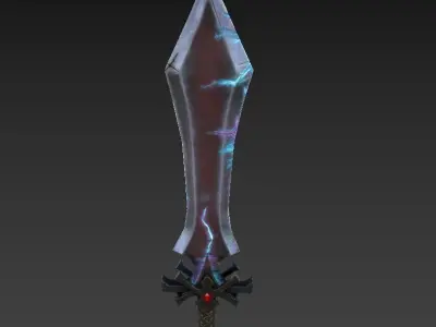 Sword PBR Gameready Stylized Low-poly 3D model