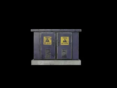  Fuse Box Low-poly 3D model