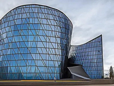 Shopping Mall Exterior 3D Model Deconstructivism design 3D model