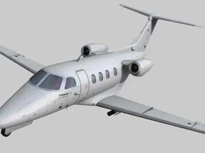 Embraer Phenom 100 Low poly Low-poly 3D model