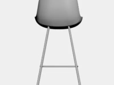 3D high chair model 3D model