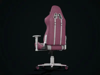 MidPoly Gamer Chair Free low-poly 3D model