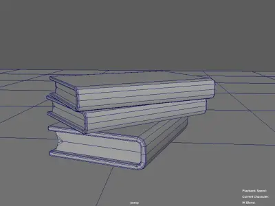 pile of books Free 3D model
