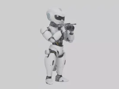 Robot version of a photographer model 3D model