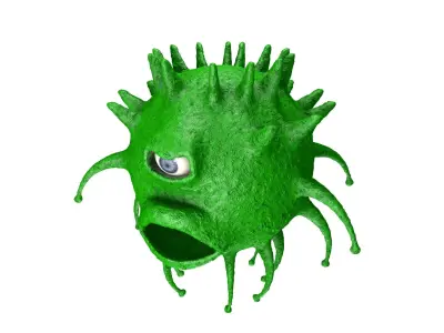 One-eyed tadpole model 3D model