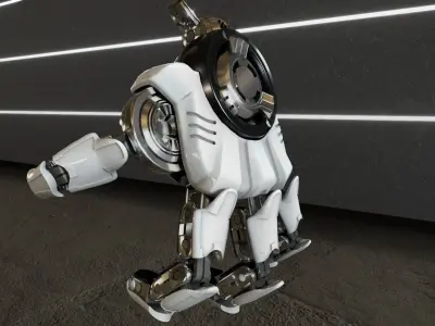 P-4WP Hand 3D model