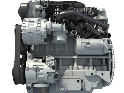 3D Engine Models - Car 3D model