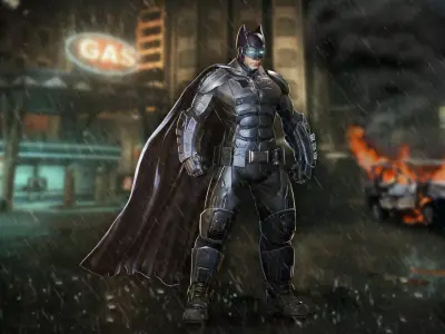 Batman arkham knight armor Low-poly 3D model