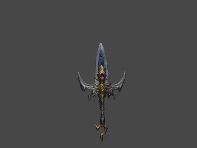 Zeloeman Sword A 43 Low-poly 3D model
