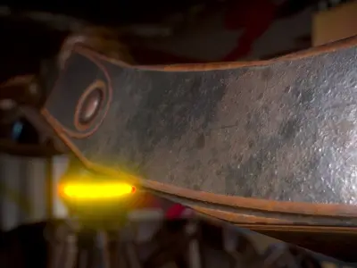 Sphere Bot Rusty Version Low-poly 3D model