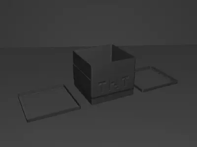 Minecraft TNT Pot Free 3D print model