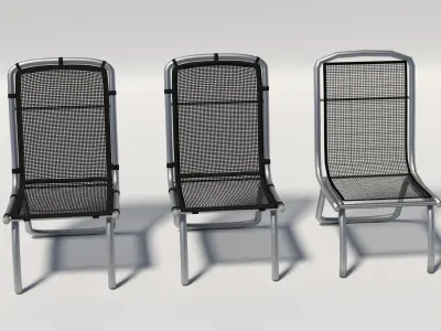 Mesh Patio Chair Free 3D model