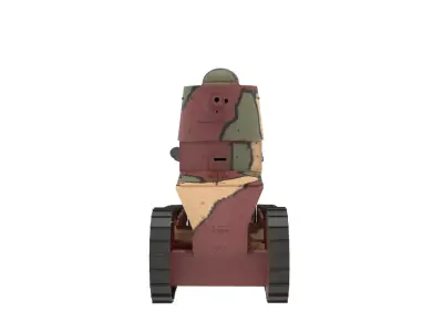 French Renault FT 17 Light Tank 3D model