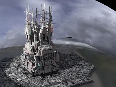 Galaxy Elite base Under repair 3D model