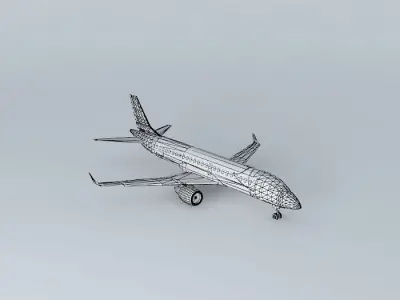 FlyRoyal Embraer 190 Free 3D model