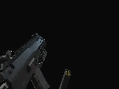 SMT MP7 Low-poly 3D model