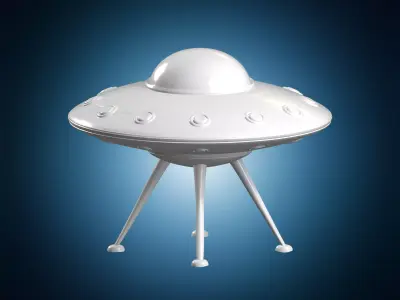 Classic UFO Saucer 3D Print Model 3D print model