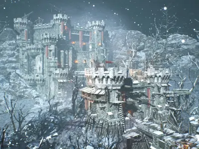 Siege of Ponthus Environment Low-poly 3D model