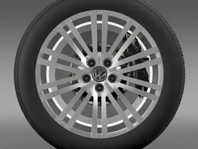 Volkswagen Polo BlueGT wheel 2014 3D model