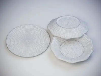 Vietri Classical Dinner Plates 3D model