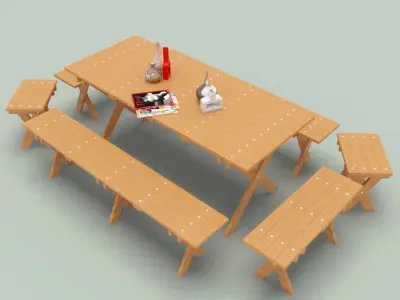 Outdoor Furnitur-2 Free 3D model