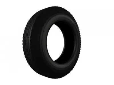 Oldest Car Tire 3D model