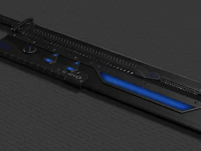 Sci Fi High Frequency Sword 3D model