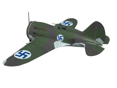 Polikarpov I-16 Rata Type18 3D model