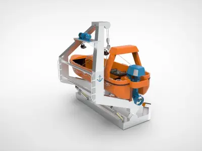 Rescue boat 3D model