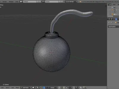  Pirate bomb Free low-poly 3D model