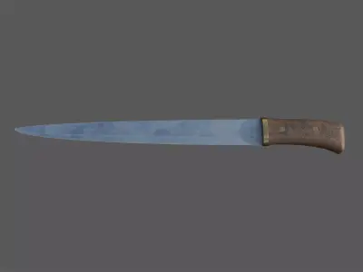 Medieval Seax Low-poly 3D model