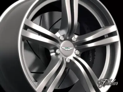 Aston Martin V8 rim 3D model