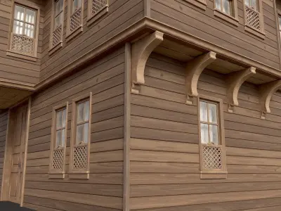 Ottoman House Low-poly 3D model