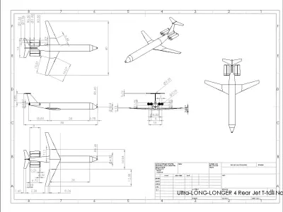 Il-62M Style Quad Jetliner - Custom Soviet Plane Low-poly 3D model