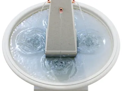 Compania-Condotti Concrete Obelisk Fountain 3D model