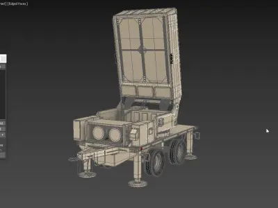 Leonidas High-Power Microwave System Radar 3D model