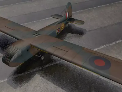 Waco Hadrian - RAF 3D model
