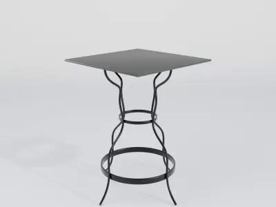 Modern Wooden Dining Table  Elegant and Durable Design Free low-poly 3D model