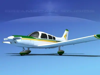 Piper PA-28-235 Cherokee V14 3D model