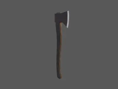 old axe Free low-poly 3D model