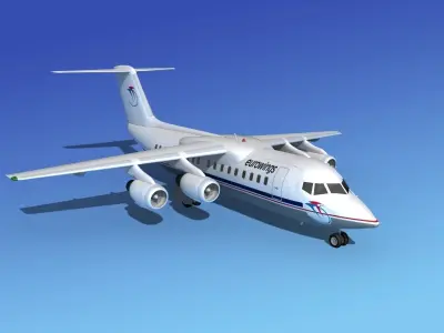 BAe 146-200 Eurowings 3D model