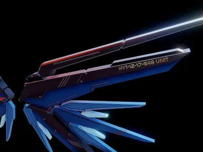 Robot Wings Low-poly 3D model