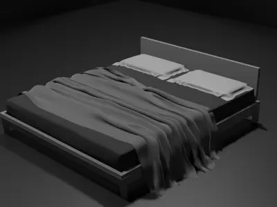 Sleeping Bed  Free 3D model