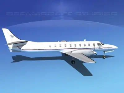 Swearingen SA226 Metroliner BinAir 3D model