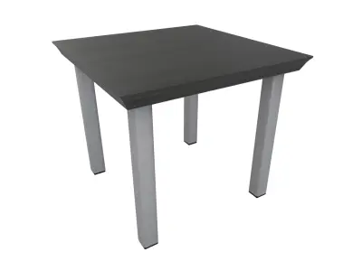 Outdoor Table Low-poly 3D model 9