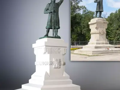 Statue of Stefan cel Mare si Sfant 3D model