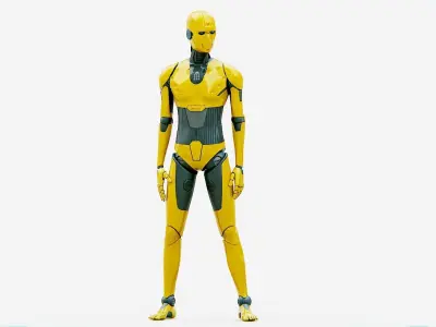 i-HOMO 02  Rigged for Unreal Engine - Unity - MIXAMO  3D model