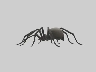 Scary Spider Model Low-poly 3D model