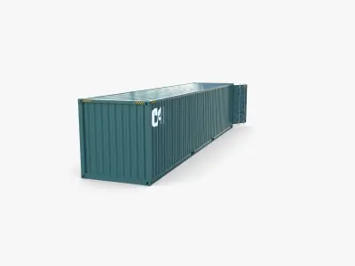 40ft Shipping Container CAI v3 3D model