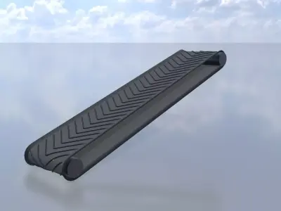 Conveyor belt system with shape key animation High-Poly 3D model